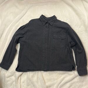 Uniqlo Women’s Grey Flannel Shirt